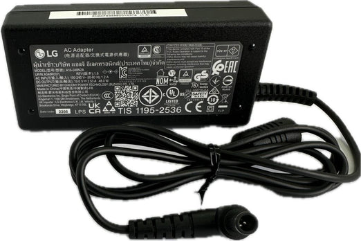 Fonte de alimentação externa para TV e Monitor LG (19 V, 2,53 A, cabo de alimentação não incluído, preto) -Eay64569201