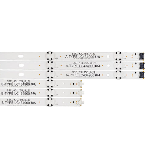 Kit Barras De Led Tv LG 43lj5500 43lj5550 43uj6300 - AGF78860201