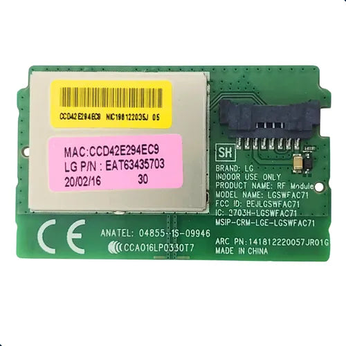 Placa Wifi Tv LG 32lj600b 32lj601c 32lk610bpsa - Eat63435703